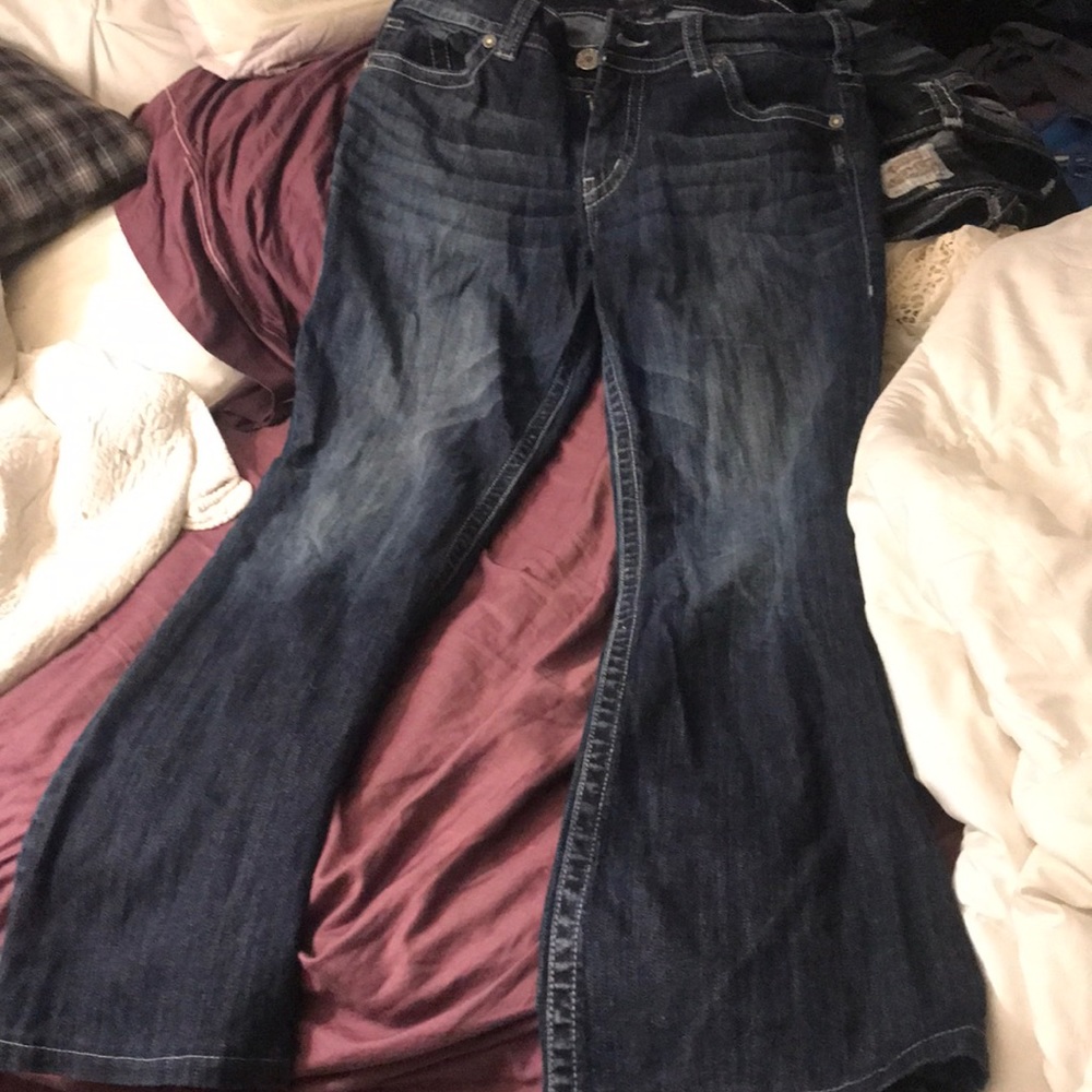 Silver blue jeans!